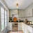 1-Light Clear Glass Globe Hallway Semi Flush Mount