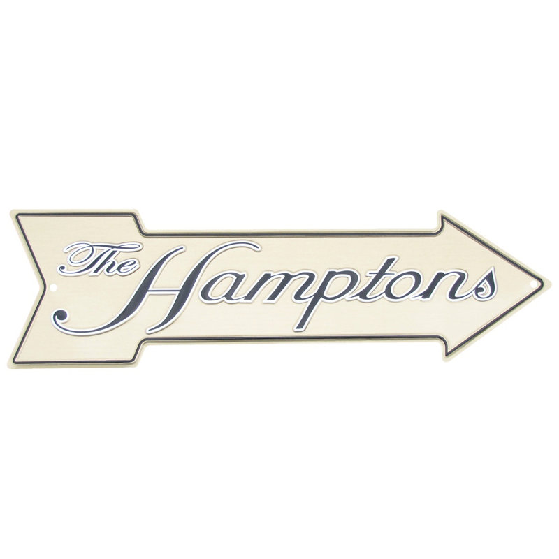 The Hamptons Tin Beach Arrow Funny Sign Man Cave Bar Pub Coastal Home Wall Decor The Hamptons Tin Beach Arrow Funny Sign Man Cave Bar Pub Coastal Home Wall Decor
