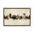 Classic Brown Wood Floater Framed