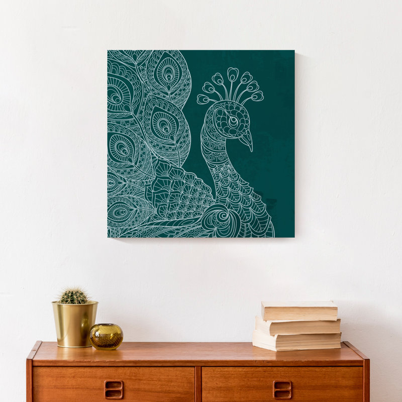 " Line Pattern Peacock 2 "