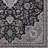 Breedlove Traditional Machine Woven Flatweave Black and Charcoal Area Rug with Non Skid Backing-31943130