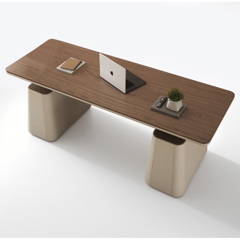 Bureau de levage électrique rectangulaire en bois massif, 26.7" H x 70.9" W x 27.6" D