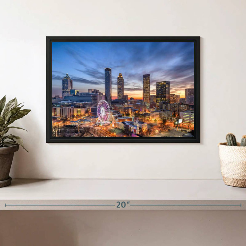 Atlanta, Cadre flottant noir, 13 po x 9 po