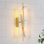 Applique murale glamour art déco avec abat-jour imitation marbre