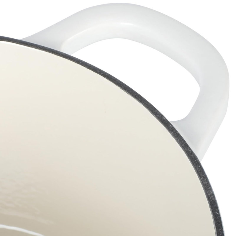 Cocotte en fonte émaillée Crockpot Artisan, 5 pintes, Crème / doré