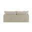 Canapé moderne en tissu à motif moderne Sofaupendo, sable et lin Yakety avec 2 coussins décoratifs