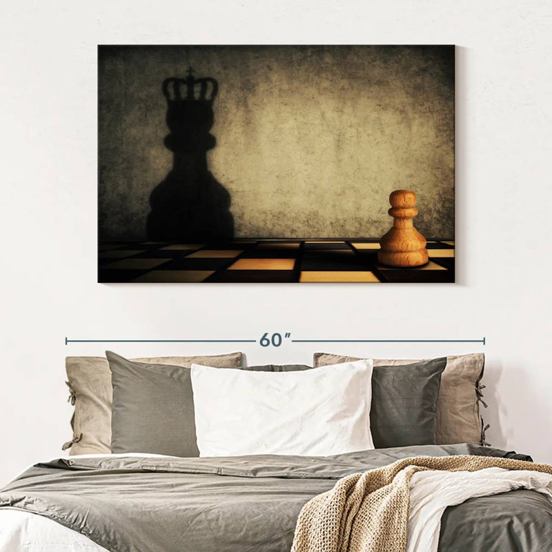 Senne Chess Pion King, H 34 po x l 51 po