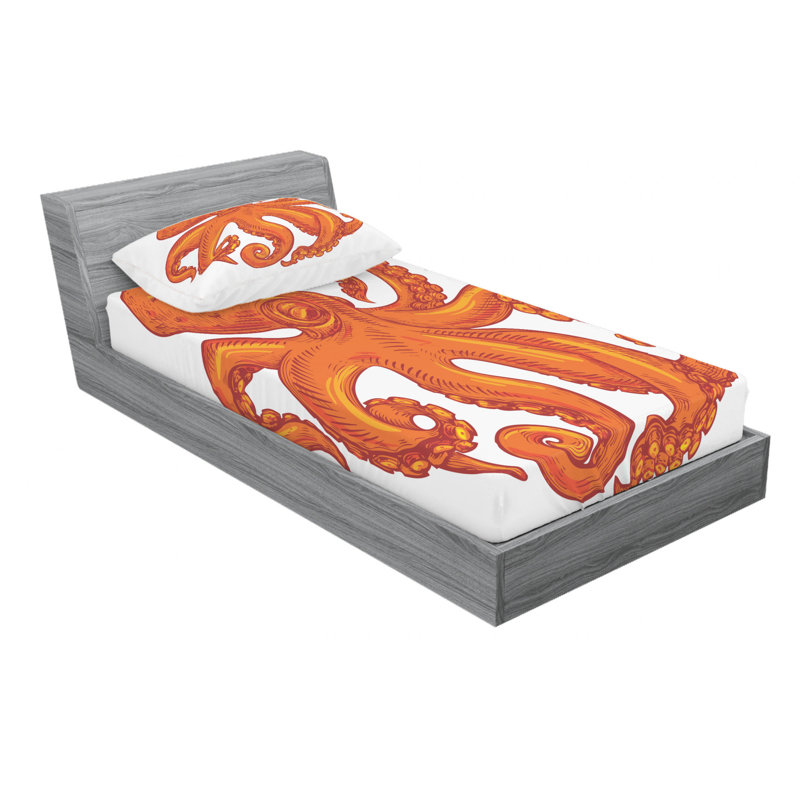Microfiber Sheet Set, Twin XL Sheet Set with Fitted Sheet