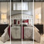Grand édredon rouge avec détails de broderie, oreiller 12 po x 18 po-128674625-128674626