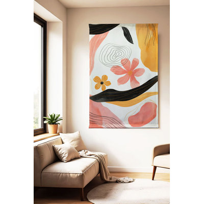 Stunning Decorative Polyester Painting, 57.1 x 78.7 inches | 50% Cotton / 50% Polyester, Perfect for Living Room & Bedroom Decor | Vibrant Colors & Unique Design for an Elegant Touch in Any Space