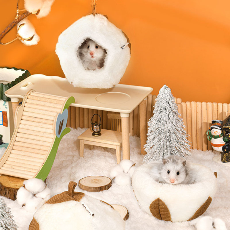 Cabane en coton pour petit hamster