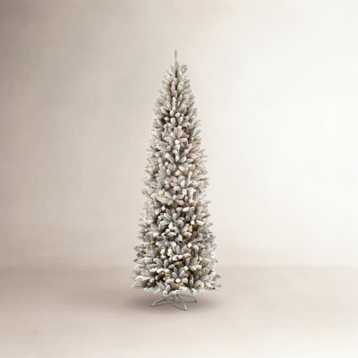 Johvan Frosted 11' Pre-Lit Fir Christmas Tree
