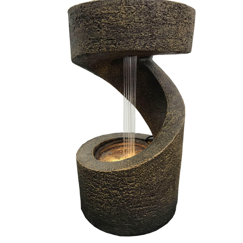14" Wooden Fountain with LED