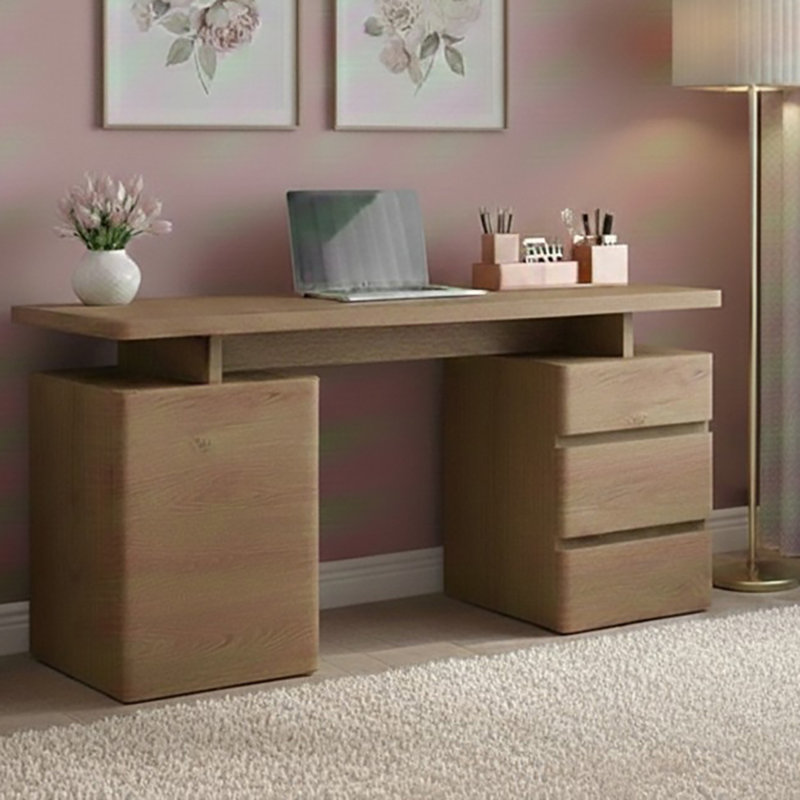 Hollice Modular Writing Desk, Montana Oak
