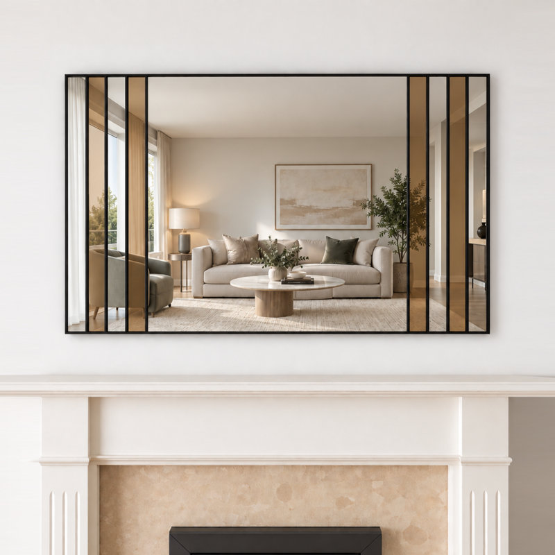 Fehzaan Miami Bronze Wall Mirror