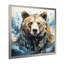 Représentation abstraite d'un mouvement d'ours sur toile-930926953-930926961