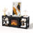Farmhouse 58'' TV Stand For Tvs Up To 70'' With Electric Fireplace And Adjustable Shelves-1183043709