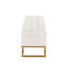 Banc de rangement contemporain touffeté