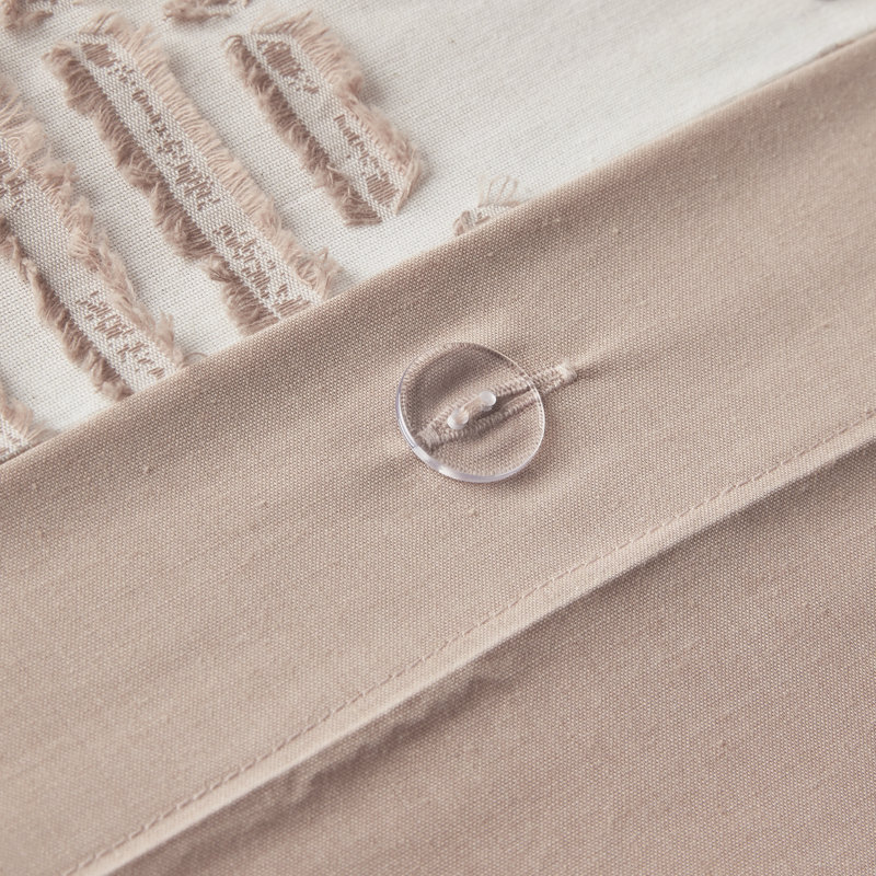 INK+IVY Ellipse Cotton Jacquard Duvet Cover Set, Full/Queen Duvet Cover + 2 Standard Shams, Blush