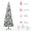 Arbre de Noël floqué floqué / givré-1839076076