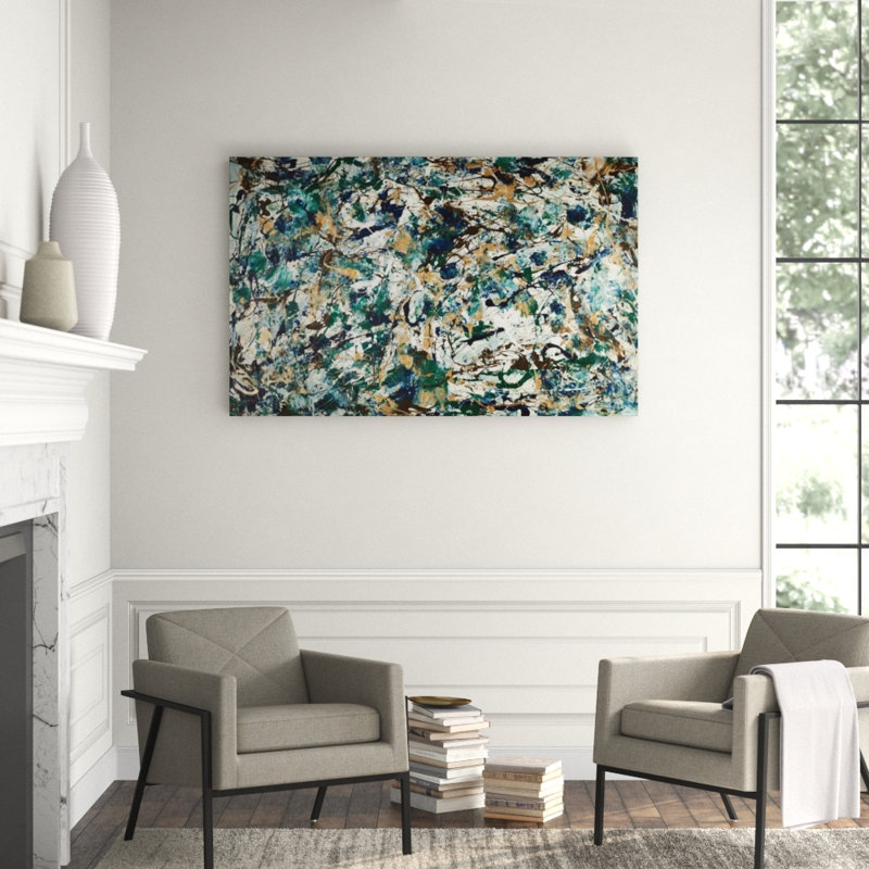 Vertigo Print by Samuel Kane, 36" H x 57" W x 1.5" D, Glass Coat