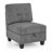 L Shape Modular Sectional Sofa, DIY Combination, Includes Three Single Chair And Three Corner, Chenille