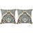 Josh Ikat Cotton Blend Reversible Throw Pillow-1191281414-1191281415