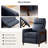 Mid-Century Modern Push-Back PU Leather Recliner Chair-827639080