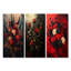 Abstract Dark Gothric Roses Bouquet I - Roses Wall Art Collection-103180772-103180794-103180793
