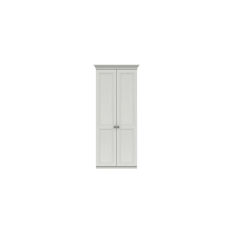Wisbech 2 Door Manufactured Wood Wardrobe, White