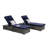 Outdoor Chaise Lounges With Adjustable Backrest And Storage For Outside-10660862