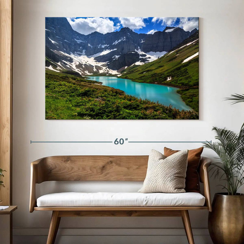 Alvord turquoise Cracker Lake, H 34 po x l 51 po