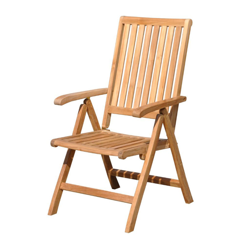 6 - Person Teak Wood Patio Dining Set with Rectangular Table