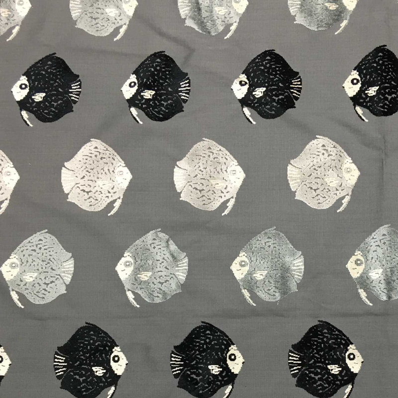 Tissu de revêtement en velours Dori-Seamoon, Zinc