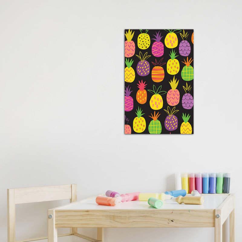"Tutty Fruit" par Nina Seven - reproduction d'art, H 12 po x l 8 po x P 0,75 po, Toile tendue, Pas de tapis