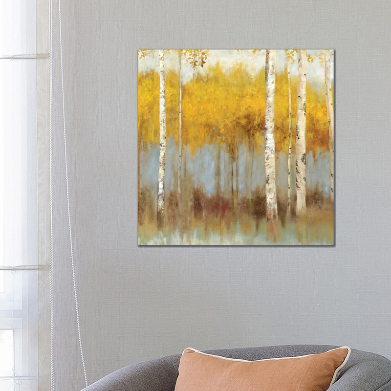 Golden Grove I by Allison Pearce - Wrapped Canvas Painting, 66.04cm H x 66.04cm W x 1.91cm D