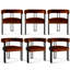 Ensemble de 6 fauteuils de salle à manger rembourrés en velours de 18 po (ensemble de 6)-750394914