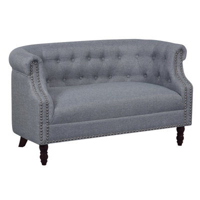 Acworth Upholstered 54 " Linen Loveseat