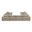 Canapé modulaire avec méridienne 10 pièces Mullica-106892204