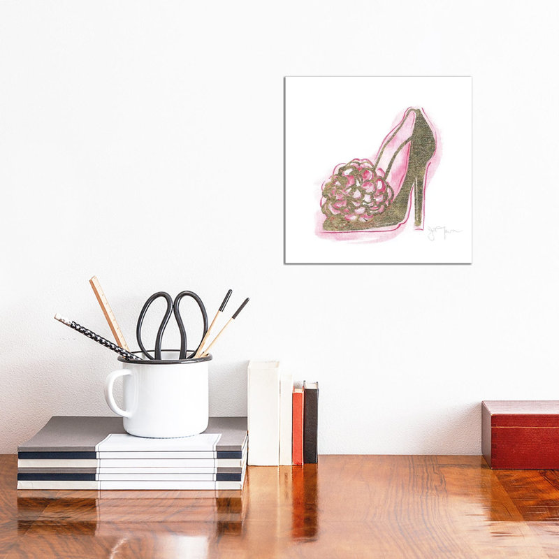 Golden Shoe II by Tava Studios - Gallery-Wrapped Canvas Giclée on Canvas, 30.48 cm H x 30.48 cm W, Canvas