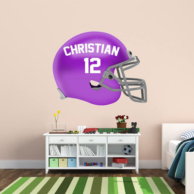 Adhésif mural casque de football