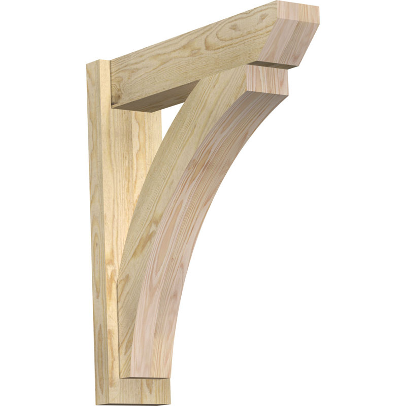 Persienne en bois Thatton, P 24 po x H 28 po, Sapin Douglas de 8 po (sciage brut)