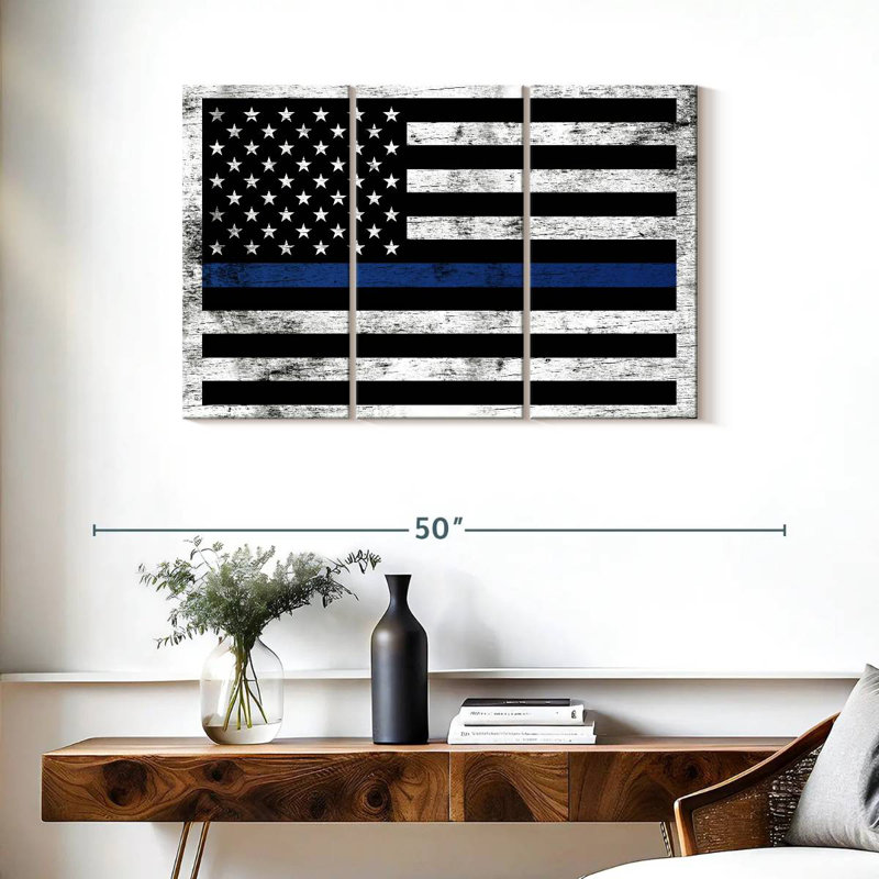 Lelar Police Support Flag, 24" H x 38" W