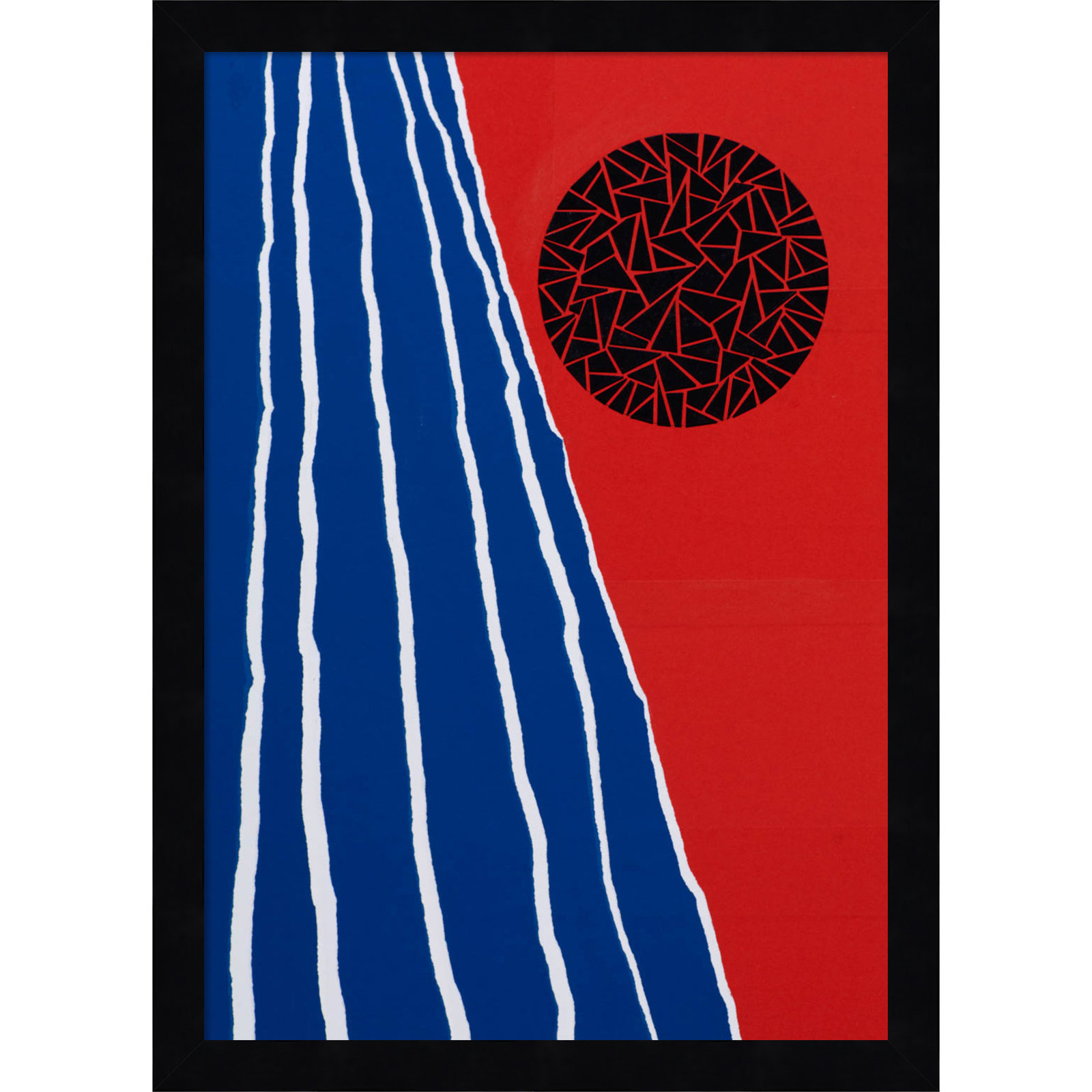 Orbis Factor by Alex Dunn, Black, 17" H x 13" W x 1" D