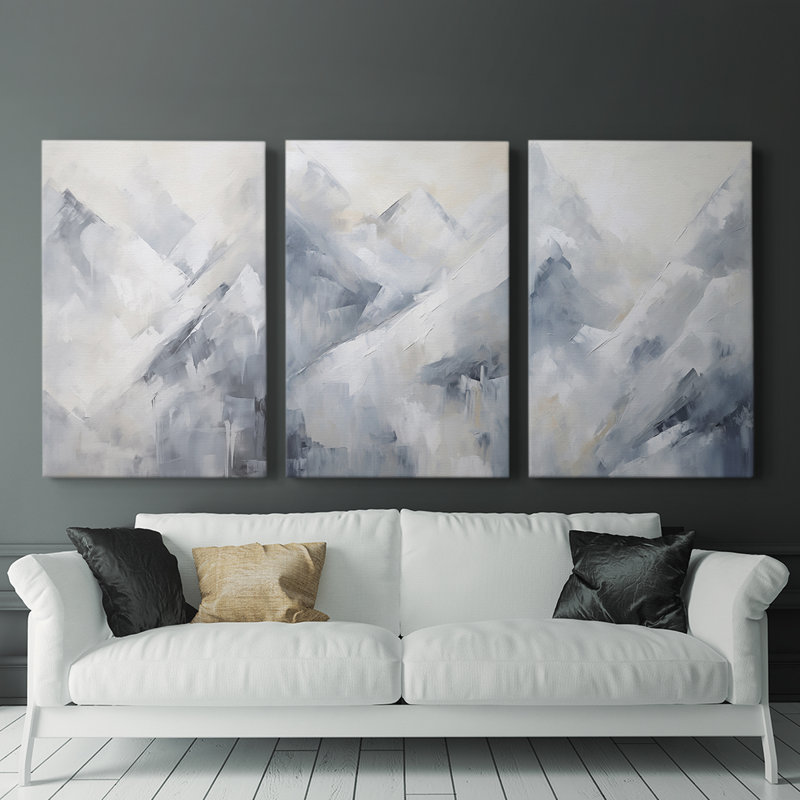 Lanscape Study Series LV III - Ensemble de toiles tendues avec châssis Premium - Prêt à être accroché