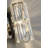 1-Light chrome metal wall sconce with clear crystal accents-95277671