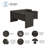 Echo 3 Piece Computer Desk Office Set-1142685694