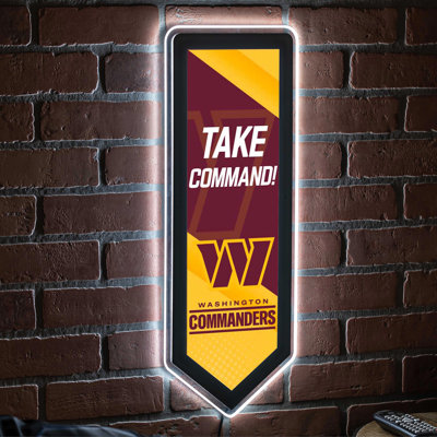 NFL LED Pennant Shaped Lighted Wall Sign