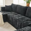 Canapé modulaire 132 po en forme de U en chenille avec porte-gobelets, poches latérales et sans assemblage-1905956741-1905956745