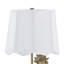 Lampe de table coq 23 po en résine dorée avec abat-jour en soie-2061338074-2061338075